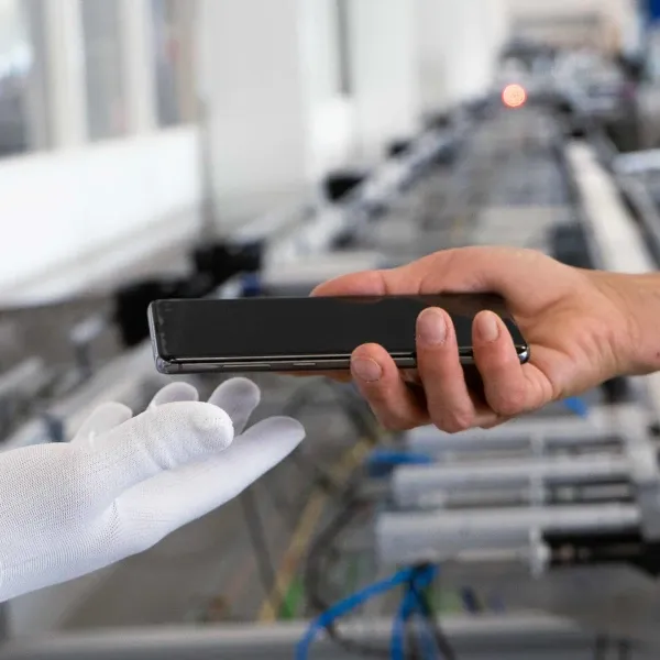 Retour d'un smartphone dans le cadre de la reverse logistique/Return of a smartphone as part of reverse logistics